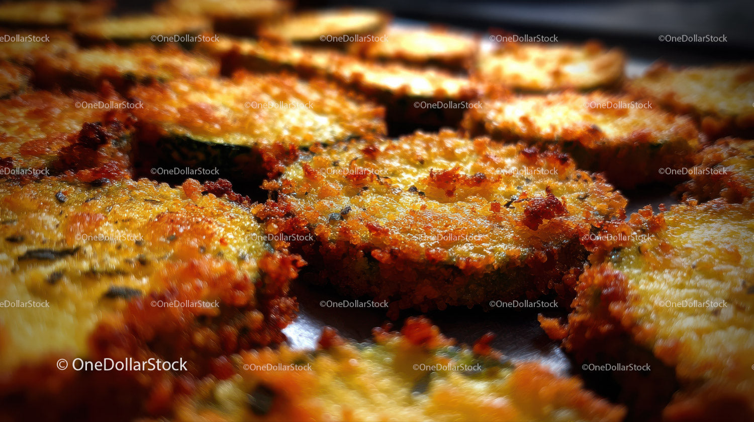 Crispy Fried Zucchini Chips with Golden Breaded Coating