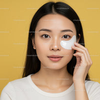 Young Woman Applying Facial Cream for Skincare Routine