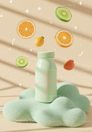 Refreshing citrus fruit drink with pastel packaging