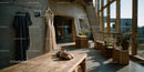 Elegant Ballet Shoes on Rustic Wooden Surface in Bright Studio