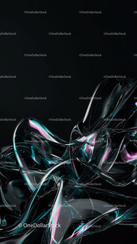 Futuristic Digital Abstract Background with Flowing Light Streaks