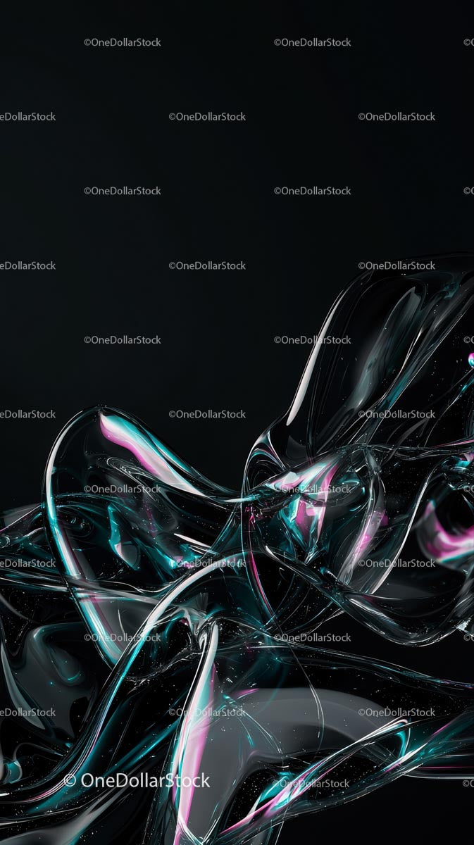 Futuristic Digital Abstract Background with Flowing Light Streaks