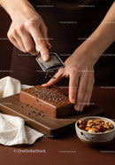 Chocolate Orange Cake with Hand Grating Chocolate and Mixed Nuts
