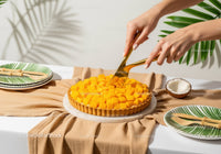 Fresh Mango Tart with Coconut and Pastry Crust