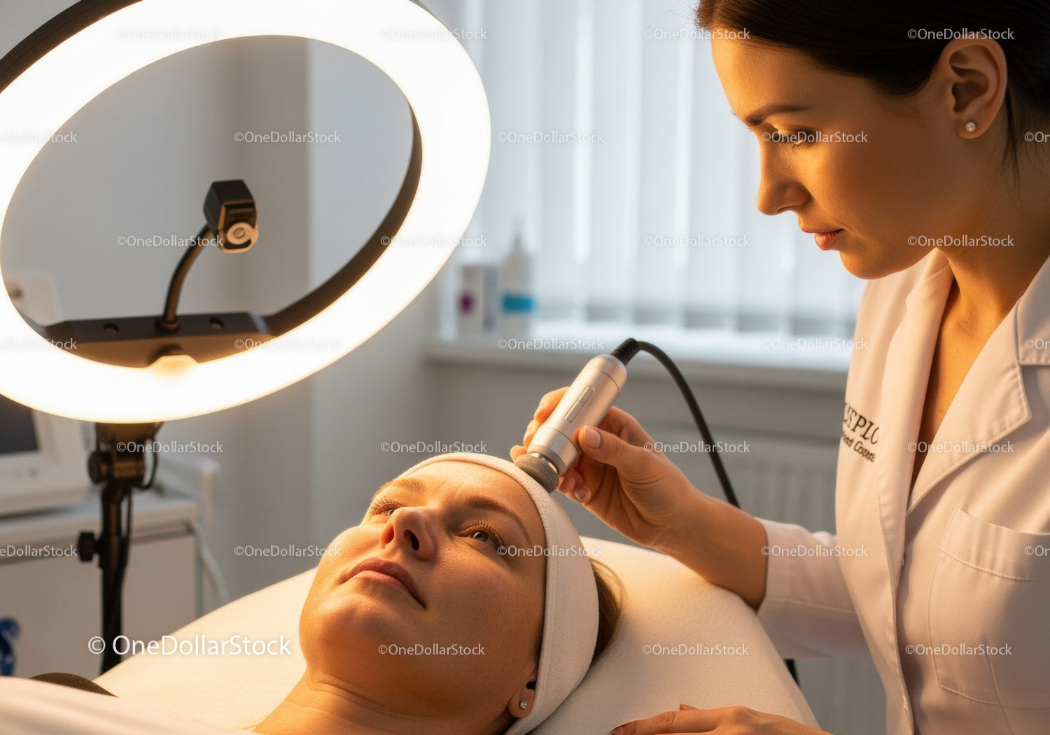 Profesjonalny zabieg dermatologiczny na twarz z wykorzystaniem zaawansowanej technologii pielęgnacji skóry