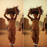 cinematic photo edit with Documentary Lightroom presets