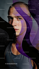 Purple Bands 25 JPG Files digital asset preview