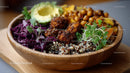 Vibrant Plant-Based Salad Bowl with Quinoa and Vegetables