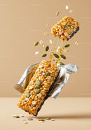 Crispy Oat Snack Bar with Honey and Pumpkin Seeds