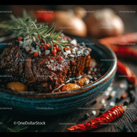 Juicy Roast Beef with Rosemary and Chili Spices