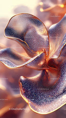 Elegant Metallic Fabric with Water Droplets for Luxury and Fashion