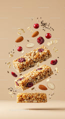 Healthy Energy Bars with Mixed Nuts and Berries
