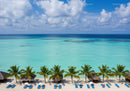 Tropical Beach with Palm Trees and Clear Turquoise Water