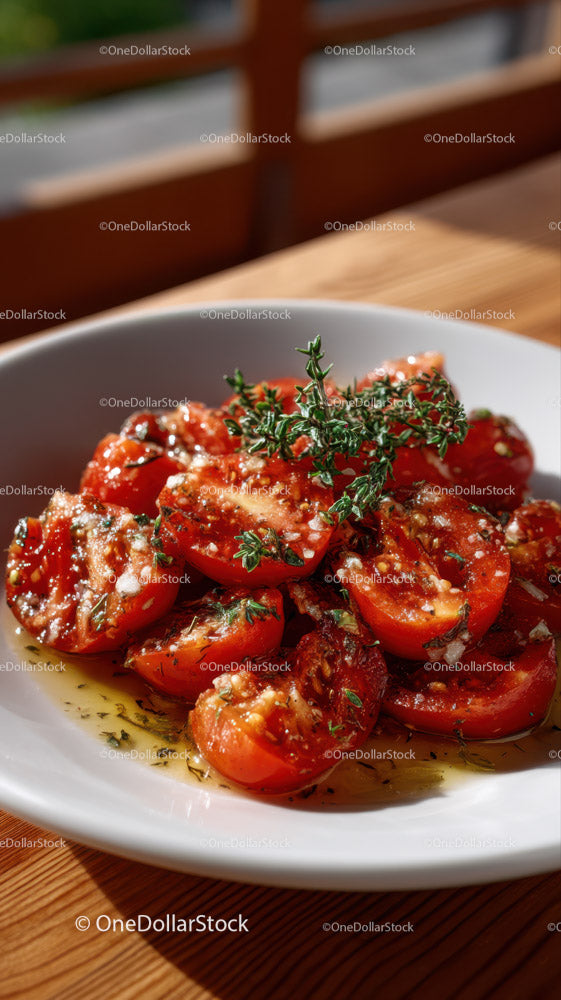 Roasted Tomatoes with Thyme in Olive Oil Infusion
