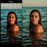 Before and after Analog Lightroom preset edit
