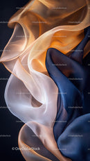Luxurious Silky Fabrics in Flowing Waves for Fashion and Textiles