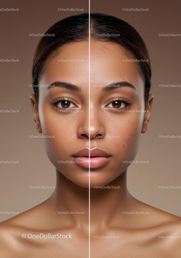 Close-up of Young Woman with Flawless Skin for Skincare or Beauty Campaign
