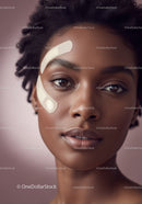 Beautiful African Woman with Smooth Skin and Deep Brown Eyes