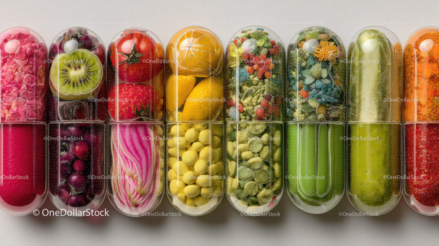 Colorful Assorted Candy Collection in Transparent Jelly Jars
