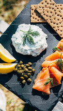 Smoked Salmon with Capers and Herb Cream Cheese