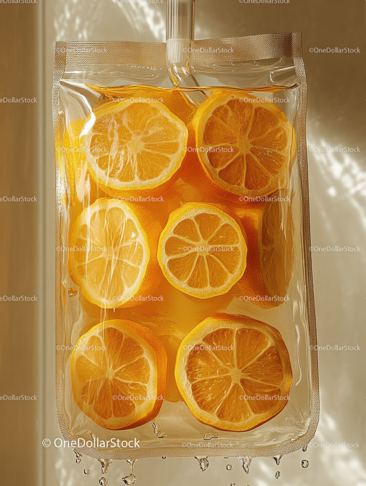 Fresh Lemon Slices Infused Water in Clear Bottle for Summer Refreshment