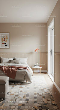Modern Minimalist Bedroom with Neutral Decor and Natural Light