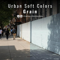 Urban Soft Colors Grain Lightroom presets cover preview