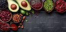 Fresh Assorted Vegetables and Superfoods with Nuts and Seeds
