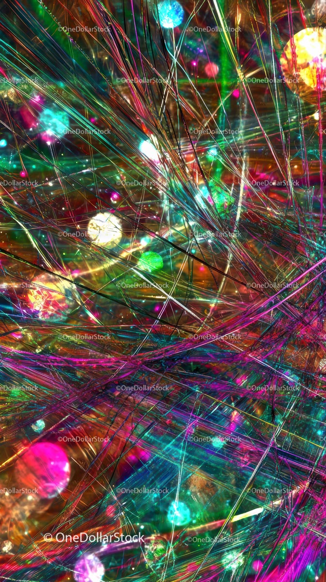 Vibrant Abstract Light Show with Neon Colors and Dynamic Streaks
