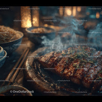 Grilled Fish with Fresh Herbs and Steaming Sauce for a Gourmet Meal