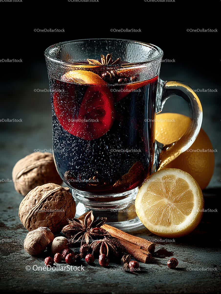 Delicious Mulled Wine with Spices and Citrus Ingredients