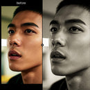 Before and after BW Portraits Yellow LUT Pack effect
