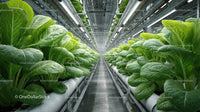 Indoor Hydroponic Lettuce Farm in a Modern Controlled Environment