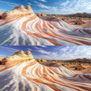 Before and after Grain Desert Lightroom preset edit