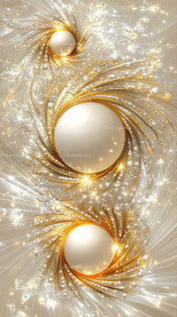 Elegant Gold and Silver Abstract Background with Sparkling Lights