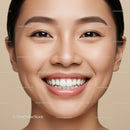 Close up of smiling woman with flawless skin