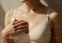 Close-up of Woman Applying Moisturizer on Chest for Skin Care Beauty