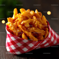 Golden Fried Noodles Crunchy Snack in a Paper Cup