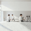 Bright Minimalist Coffee Bar with Busy Baristas
