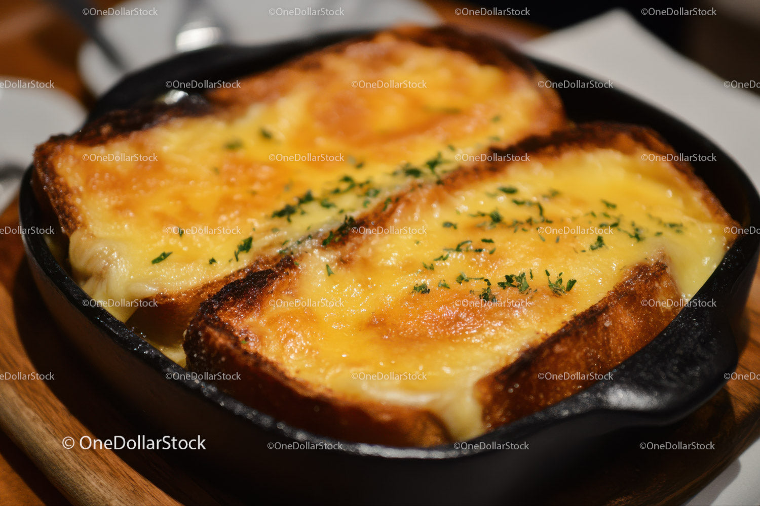Cheesy Baked Potato Gratin with Herb Garnish