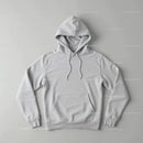 Simple Gray Hoodie Laid Flat on Neutral Surface