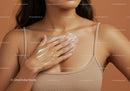 Close-Up of Woman Applying Moisturizer on Skin with Gentle Hand Movement