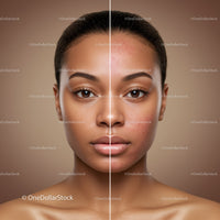 Portrait of a Woman with Clear Skin and Healthy Complexion