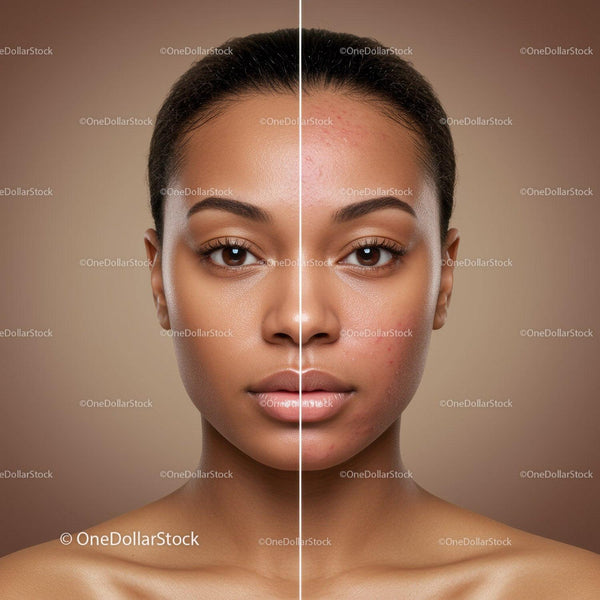 Portrait of a Woman with Clear Skin and Healthy Complexion