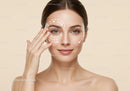 Portrait of a Woman Receiving Facial Skin Care Treatment with Demonstration of Face Massage
