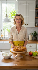 Delicious Homemade Apple Pie in a Cozy Kitchen Setting