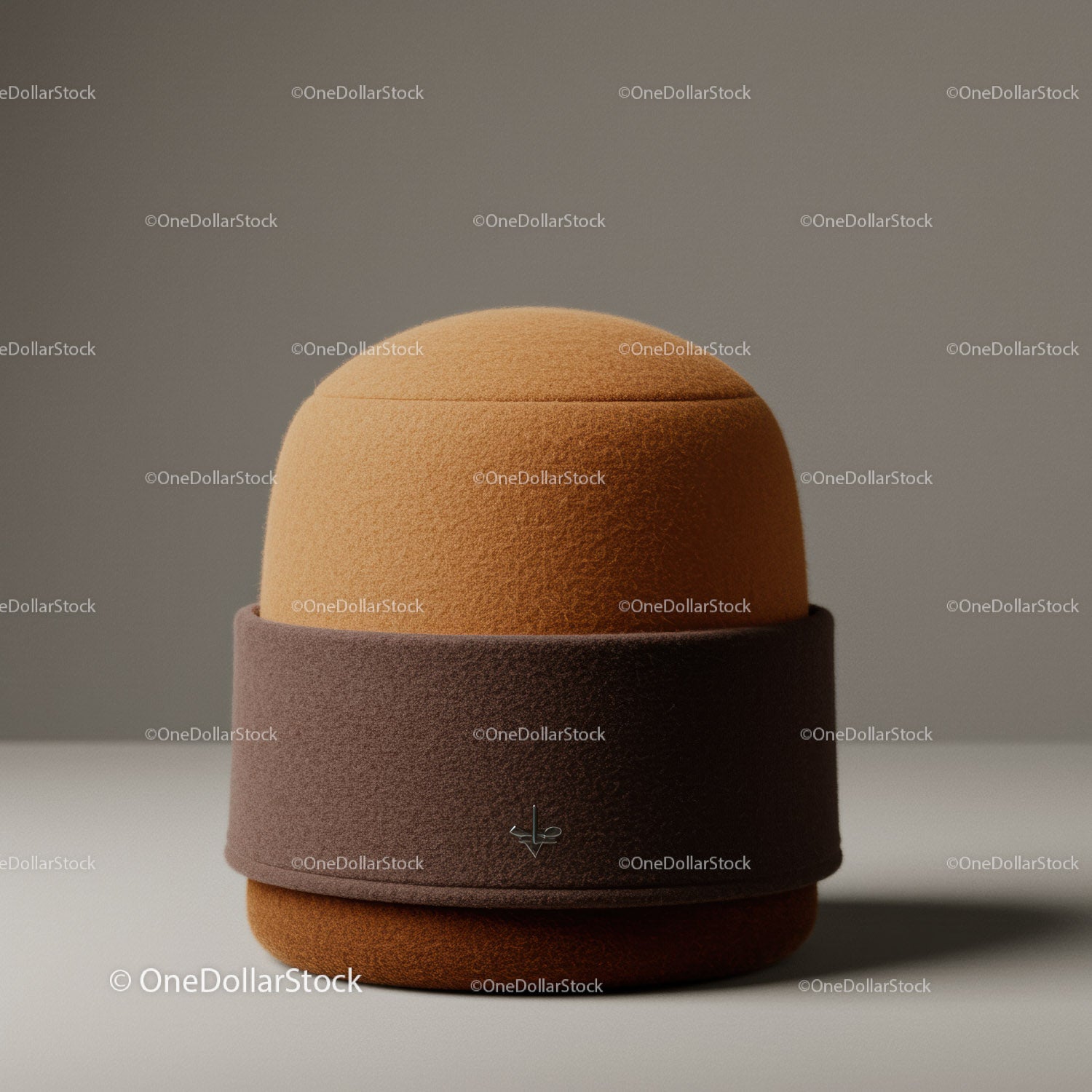 Textured Beige Knit Beanie Hat for Winter and Fall Fashion