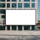 Large Blank Billboard on Modern Office Building Facade