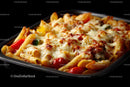 Baked Penne Pasta with Cheese and Vegetables