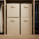 Beige Storage Cubes in Modern Closet for Home Organization